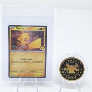 Pokémon 30th Anniversary Pikachu Card & 2026 Pokémon Day Coin Set